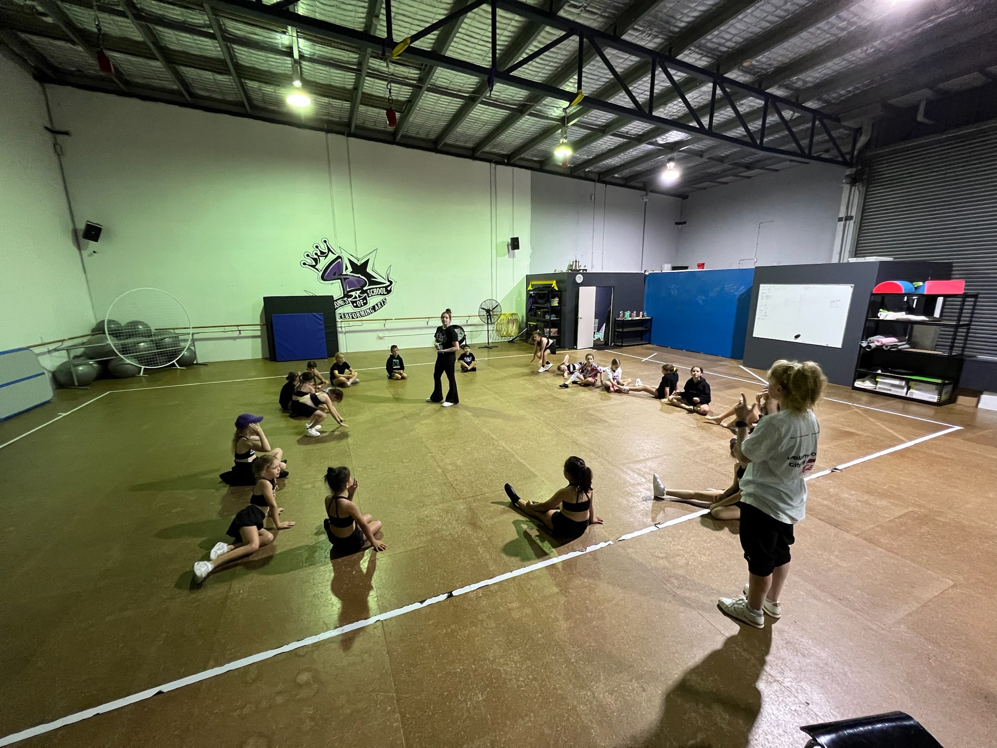 Students in a dance class at Simone's School of Performing Arts, illustrating teamwork and collaboration skills. Dance and Teamwork: Building Collaboration Skills in Kids 👫. Keywords: Dance classes for kids, teamwork in dance, collaboration skills, Simone's School of Performing Arts.