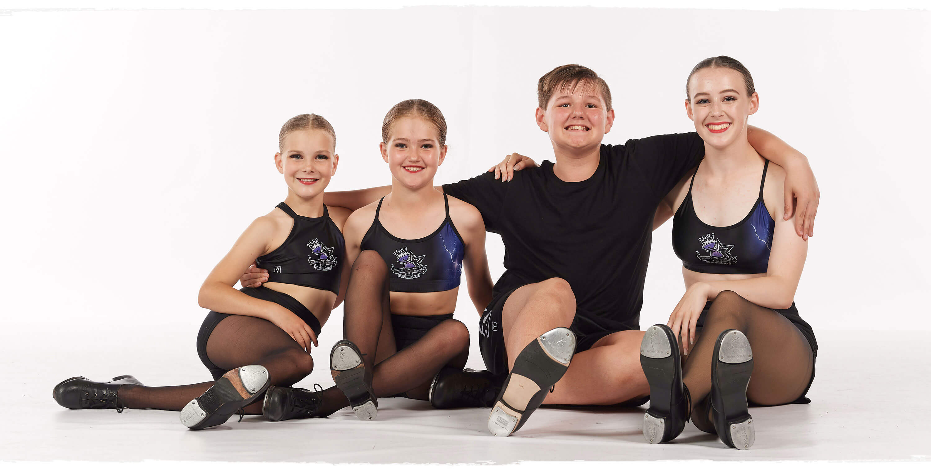 kids loving their tap classes with smiling faces at Simone's School of Performing Arts in Berkeley Vale.