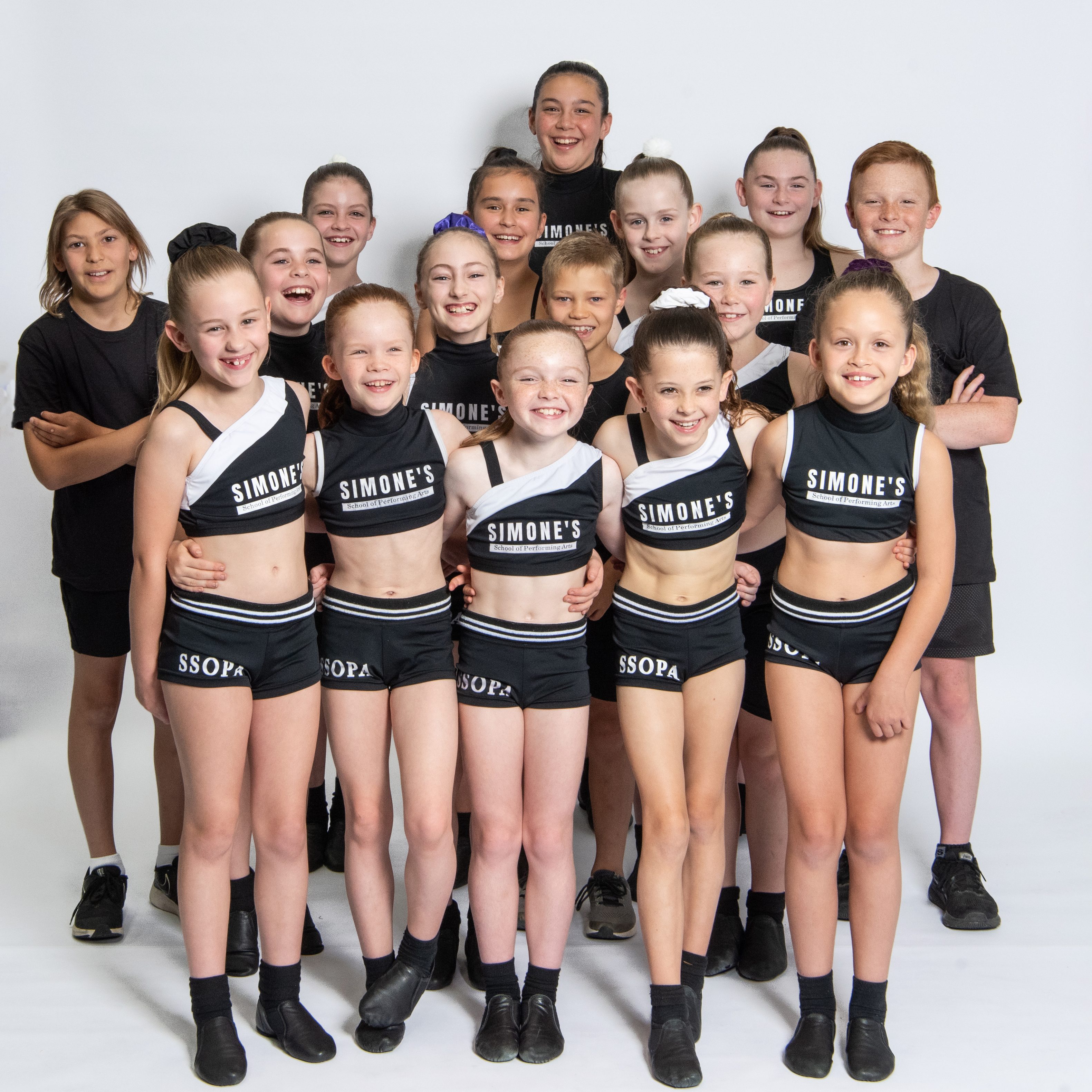 Happy, smiling kids from Simone's School of Performing Arts in Berkeley Vale.