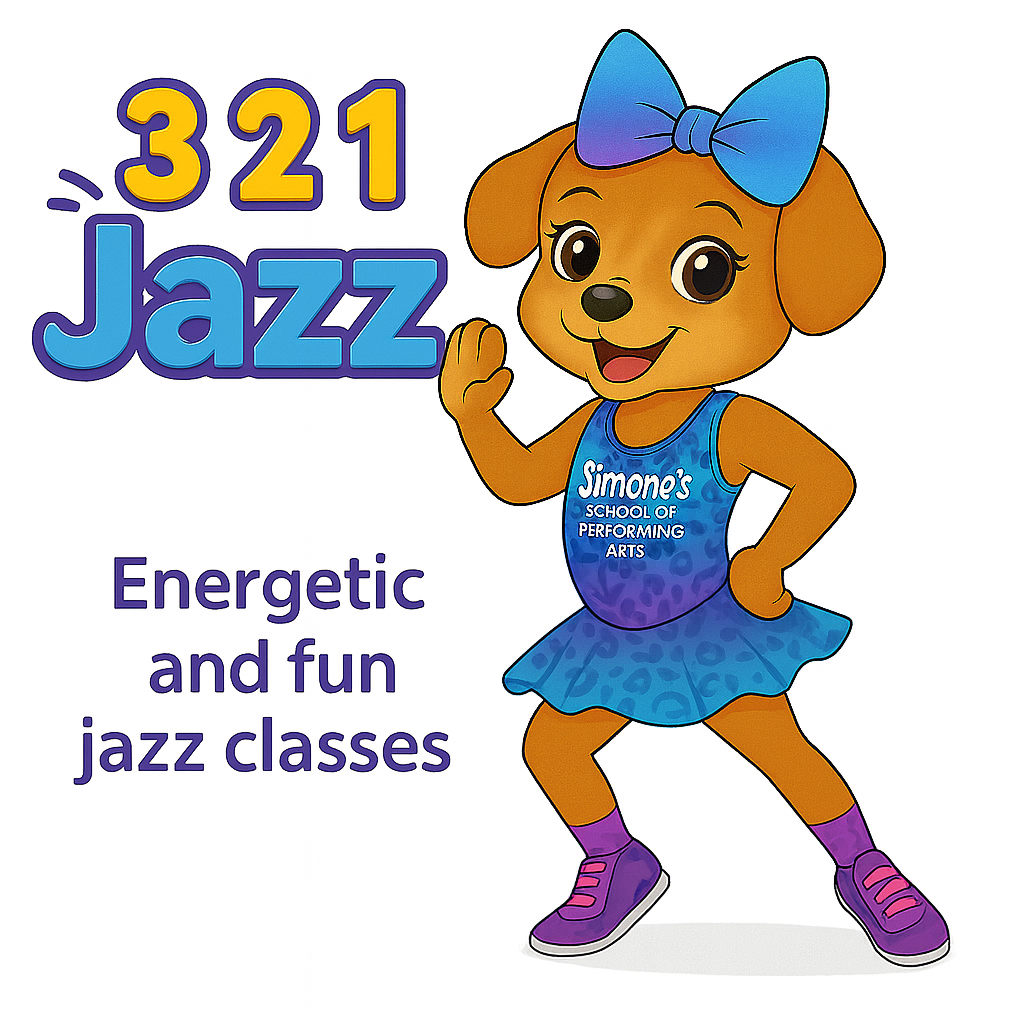 Preschool kids enjoying their Lil Jazz class at Simone's School of Performing Arts in Berkeley Vale, having fun in dance classes