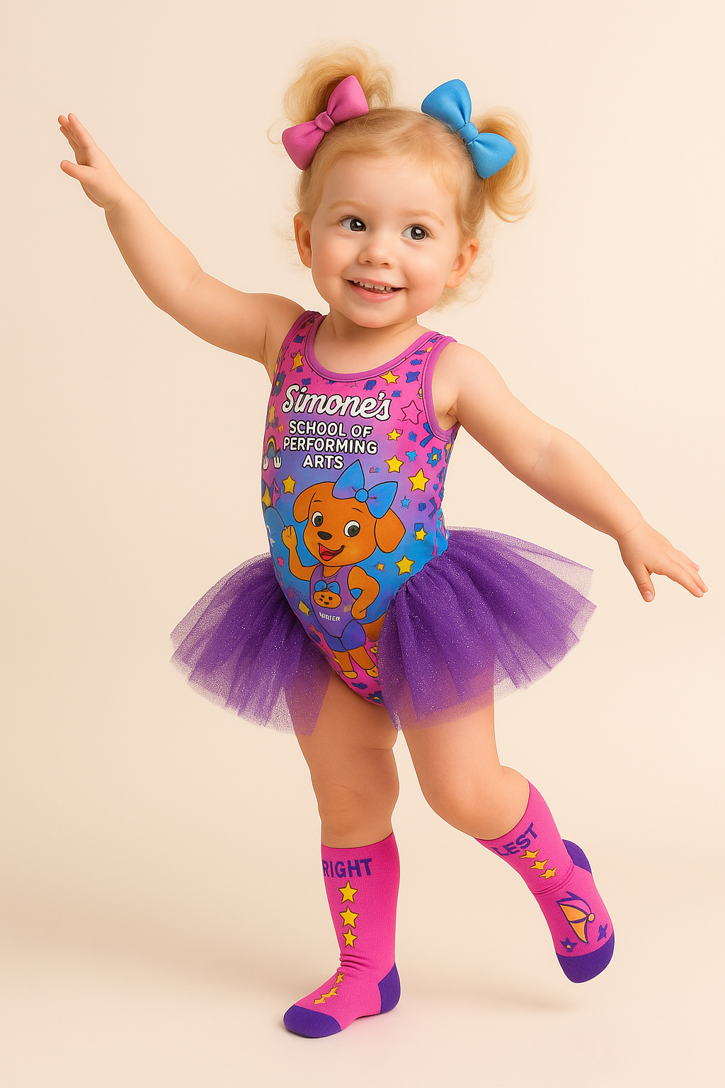 Preschool kids in Lil Ballet class at Simone's School of Performing Arts in Berkeley Vale, smiling and loving the class.