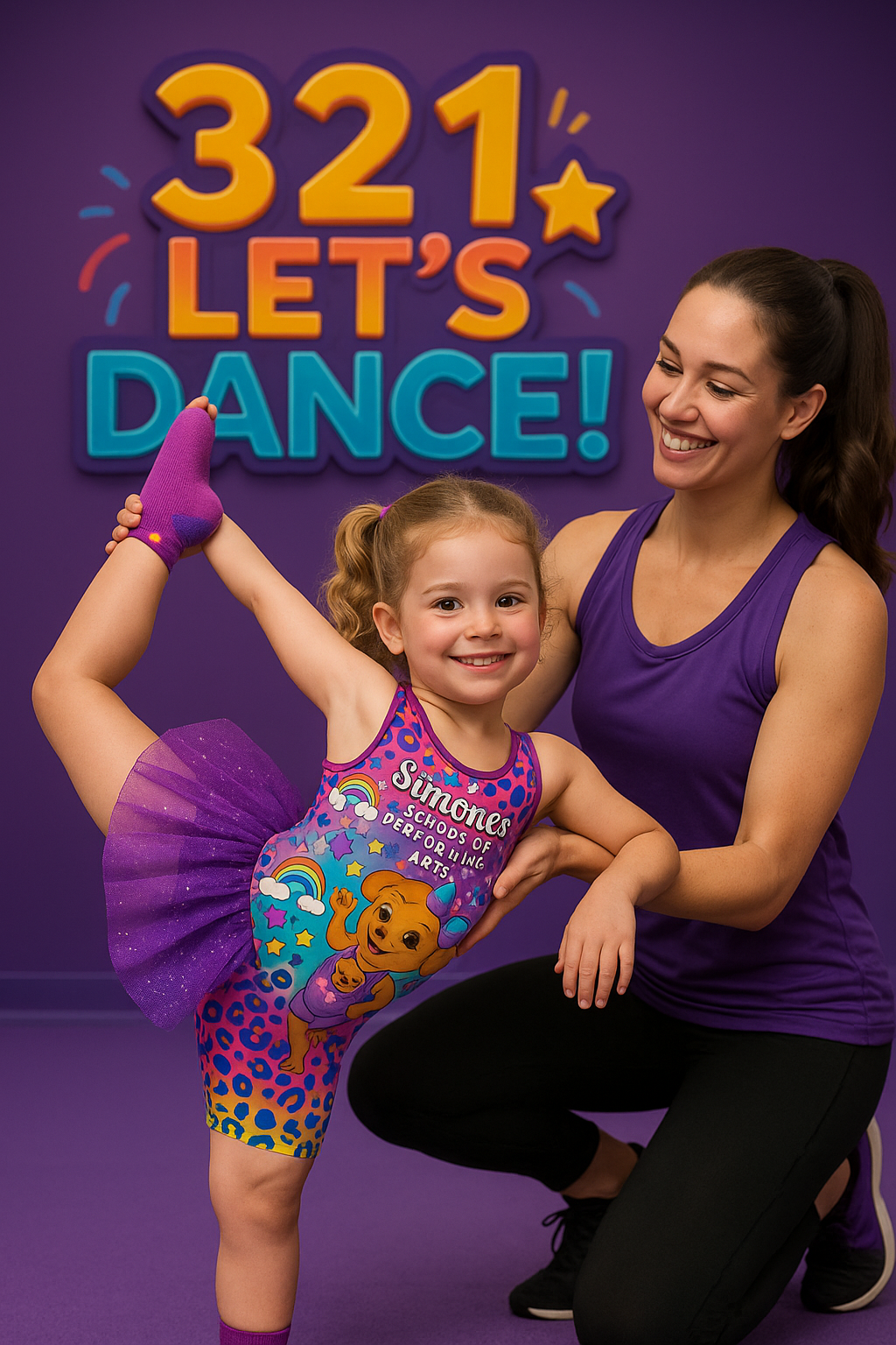 Preschool student showing new skill on silks in Lil Circus class at Simone's School of Performing Arts in Berkeley Vale.